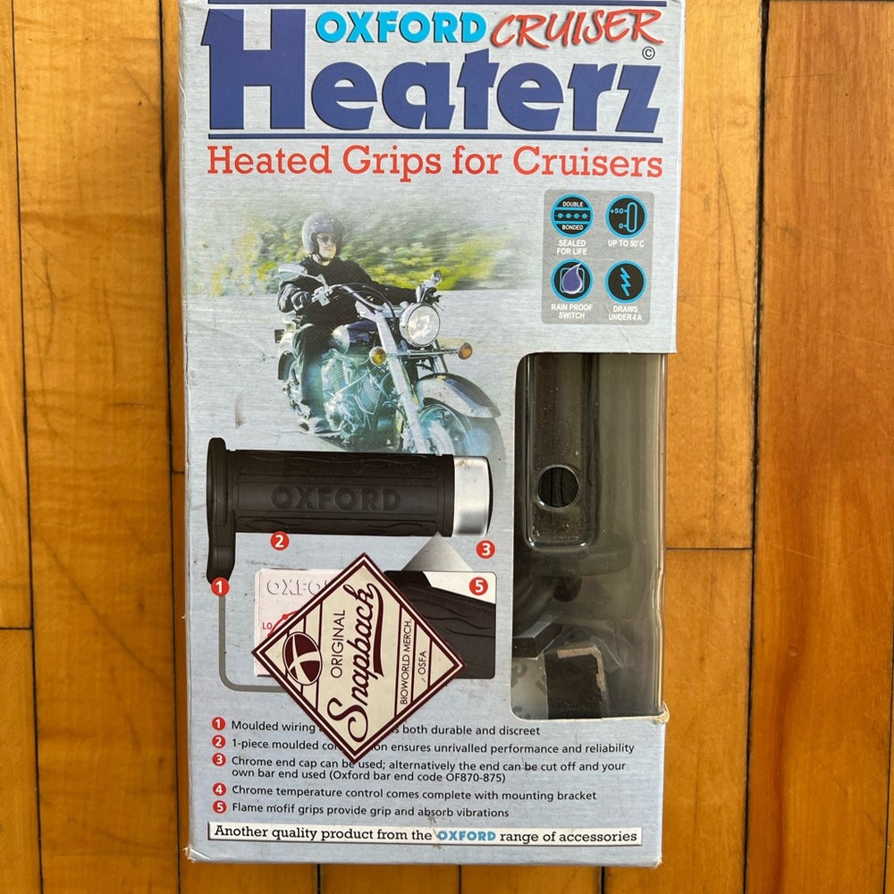 Oxford Cruiser Heaterz, Heated Grips For Cruisers/Motorcycles Unopened